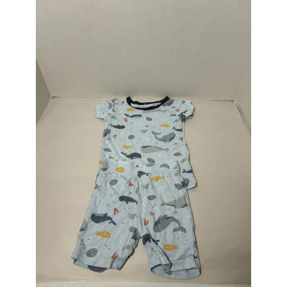 Milk‎ Berry Bamboo PJ Set Boys 24months Blue Lightweight Super Soft